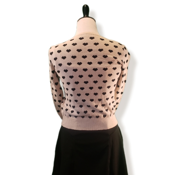 Cream heart cardigan - Picture 4 of 5